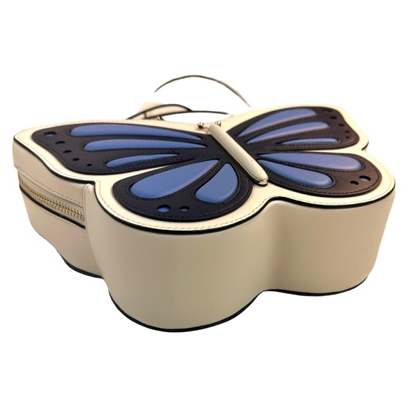 Kate Spade Flutter Fly 3D Butterfly Leather Crossbody In blue multi-color NWOT. - Picture 11 of 16